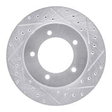 R1 Concepts 1996-1998 Suzuki Sidekick Front Right Drilled & Slotted Silver Brake Rotor by R1 Concepts 631-01012R
