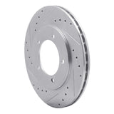 R1 Concepts 1999-2008 Chevrolet Tracker Front Left Drilled & Slotted Silver Brake Rotor by R1 Concepts 631-01013L