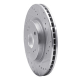 Dynamic Friction 2006-2017 Suzuki Grand Vitara Front Right Drilled & Slotted Silver Brake Rotor by Dynamic Friction Company 631-01014R