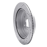 Dynamic Friction 2009-2017 Suzuki Grand Vitara (Mexico) Rear Right Drilled & Slotted Silver Brake Rotor by Dynamic Friction Company 631-01015R
