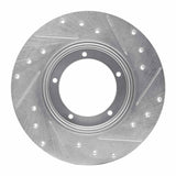 R1 Concepts 1965-1976 Porsche 911/912 Front Left Drilled & Slotted Silver Brake Rotor by R1 Concepts 631-02000L