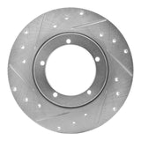 R1 Concepts 1965-1976 Porsche 911/912 Front Left Drilled & Slotted Silver Brake Rotor by R1 Concepts 631-02000L