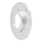 R1 Concepts 1965-1976 Porsche 911/912 Front Right Drilled & Slotted Silver Brake Rotor by R1 Concepts 631-02000R