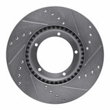R1 Concepts 1967-1988 Porsche 911 Front Left Drilled & Slotted Silver Brake Rotor by R1 Concepts 631-02001L