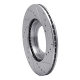R1 Concepts 1967-1988 Porsche 911 Front Left Drilled & Slotted Silver Brake Rotor by R1 Concepts 631-02001L