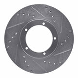 R1 Concepts 1967-1988 Porsche 944 (Excl Turbo) Front Right Drilled & Slotted Silver Brake Rotor