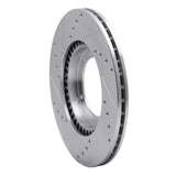 R1 Concepts 1967-1988 Porsche 944 (Excl Turbo) Front Right Drilled & Slotted Silver Brake Rotor