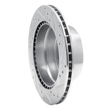 R1 Concepts 1969-1983 Porsche 911 Rear Left Drilled & Slotted Silver Brake Rotor