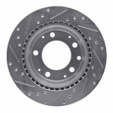R1 Concepts 1969-1983 Porsche 911 Rear Right Drilled & Slotted Silver Brake Rotor by R1 Concepts 631-02002R