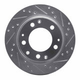 R1 Concepts 1969-1983 Porsche 911 Rear Right Drilled & Slotted Silver Brake Rotor by R1 Concepts 631-02002R