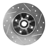 R1 Concepts 1976-1984 Porsche 924 Front Left Drilled & Slotted Silver Brake Rotor by R1 Concepts 631-02004L