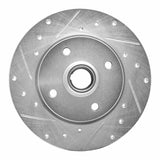 R1 Concepts 1976-1984 Porsche 924 Front Left Drilled & Slotted Silver Brake Rotor by R1 Concepts 631-02004L