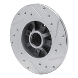 R1 Concepts 1976-1984 Porsche 924 Front Left Drilled & Slotted Silver Brake Rotor by R1 Concepts 631-02004L