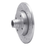 R1 Concepts 1976-1984 Porsche 924 Front Right Drilled & Slotted Silver Brake Rotor