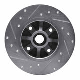 R1 Concepts 1976-1984 Porsche 924 Front Right Drilled & Slotted Silver Brake Rotor