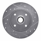 R1 Concepts 1976-1984 Porsche 924 Front Right Drilled & Slotted Silver Brake Rotor