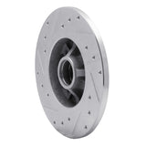 R1 Concepts 1976-1984 Porsche 924 Front Right Drilled & Slotted Silver Brake Rotor