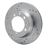 R1 Concepts 1977-1988 Porsche 924 Rear Left Drilled & Slotted Silver Brake Rotor by R1 Concepts 631-02006L