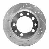 R1 Concepts 1977-1988 Porsche 924 Rear Left Drilled & Slotted Silver Brake Rotor by R1 Concepts 631-02006L