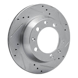 R1 Concepts 1977-1988 Porsche 944 (Excl Turbo) Rear Right Drilled & Slotted Silver Brake Rotor by R1 Concepts 631-02006R
