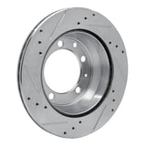 R1 Concepts 1977-1988 Porsche 944 (Excl Turbo) Rear Right Drilled & Slotted Silver Brake Rotor by R1 Concepts 631-02006R