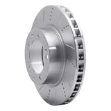 R1 Concepts 1986-1991 Porsche 944 (Excl Turbo) Right Front Drilled & Slotted Silver Brake Rotor by R1 Concepts 631-02009D