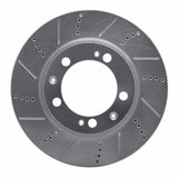 R1 Concepts 1986-1991 Porsche 944 (Excl Turbo) Right Front Drilled & Slotted Silver Brake Rotor by R1 Concepts 631-02009D
