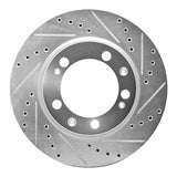 R1 Concepts 1986-1991 Porsche 928 Left Front Drilled & Slotted Silver Brake Rotor by R1 Concepts 631-02010D