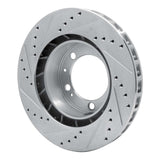 R1 Concepts 1986-1991 Porsche 928 Left Front Drilled & Slotted Silver Brake Rotor by R1 Concepts 631-02010D