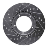 R1 Concepts 1984-1989 Porsche 911 Front Right Drilled & Slotted Silver Brake Rotor by R1 Concepts 631-02016R