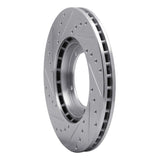 R1 Concepts 1984-1989 Porsche 911 Front Right Drilled & Slotted Silver Brake Rotor by R1 Concepts 631-02016R