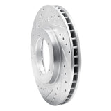R1 Concepts 1986-1986 Porsche 944 Turbo Front Left Drilled & Slotted Silver Brake Rotor by R1 Concepts 631-02018L