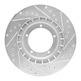 R1 Concepts 1986-1986 Porsche 944 Turbo Front Left Drilled & Slotted Silver Brake Rotor by R1 Concepts 631-02018L