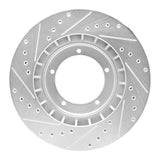 R1 Concepts 1986-1986 Porsche 944 Turbo Front Right Drilled & Slotted Silver Brake Rotor by R1 Concepts 631-02018R