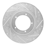 R1 Concepts 1986-1986 Porsche 944 Turbo Front Right Drilled & Slotted Silver Brake Rotor by R1 Concepts 631-02018R