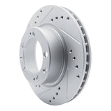 R1 Concepts 1987-1995 Porsche 968 Front Left Drilled & Slotted Silver Brake Rotor by R1 Concepts 631-02019L