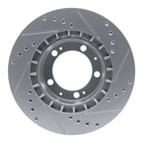 R1 Concepts 1987-1995 Porsche 968 Front Left Drilled & Slotted Silver Brake Rotor by R1 Concepts 631-02019L