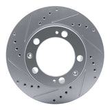 R1 Concepts 1987-1995 Porsche 968 Front Left Drilled & Slotted Silver Brake Rotor by R1 Concepts 631-02019L