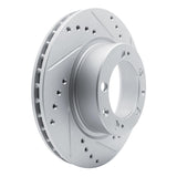 Dynamic Friction 1987-1995 Porsche 944 (Excl Turbo) Front Right Drilled & Slotted Silver Brake Rotor by Dynamic Friction Company 631-02019R