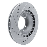 Dynamic Friction 1987-1995 Porsche 944 (Excl Turbo) Front Right Drilled & Slotted Silver Brake Rotor by Dynamic Friction Company 631-02019R