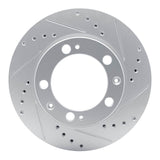 Dynamic Friction 1987-1995 Porsche 944 (Excl Turbo) Front Right Drilled & Slotted Silver Brake Rotor by Dynamic Friction Company 631-02019R