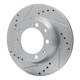 R1 Concepts 1986-1995 Porsche 944 Turbo Rear Left Drilled & Slotted Silver Brake Rotor by R1 Concepts 631-02020L