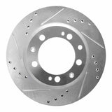 R1 Concepts 1986-1995 Porsche 944 Turbo Rear Left Drilled & Slotted Silver Brake Rotor by R1 Concepts 631-02020L