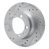 R1 Concepts 1987-1997 Porsche 944 (Excl Turbo) Rear Left Drilled & Slotted Silver Brake Rotor by R1 Concepts 631-02021L