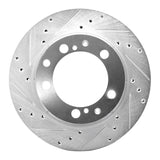 R1 Concepts 1987-1997 Porsche 944 (Excl Turbo) Rear Left Drilled & Slotted Silver Brake Rotor by R1 Concepts 631-02021L