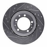 R1 Concepts 1987-1997 Porsche 944 Turbo Rear Right Drilled & Slotted Silver Brake Rotor by R1 Concepts 631-02021R