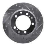 R1 Concepts 1987-1997 Porsche 944 Turbo Rear Right Drilled & Slotted Silver Brake Rotor by R1 Concepts 631-02021R