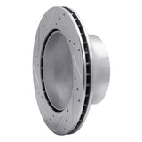 R1 Concepts 1987-1997 Porsche 944 Turbo Rear Right Drilled & Slotted Silver Brake Rotor by R1 Concepts 631-02021R