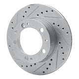 R1 Concepts 1987-1989 Porsche 944 (Excl Turbo) Front Left Drilled & Slotted Silver Brake Rotor by R1 Concepts 631-02022L