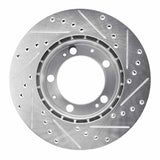 R1 Concepts 1987-1989 Porsche 944 (Excl Turbo) Front Left Drilled & Slotted Silver Brake Rotor by R1 Concepts 631-02022L